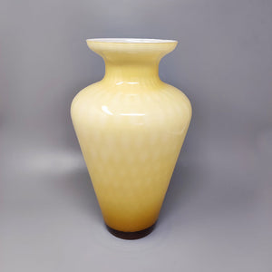 1960s Gorgeous Beige Vase by Carlo Nason in Murano Glass. Made in Italy Madinteriorart by Maden