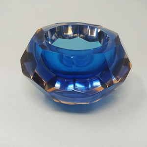 1960s Gorgeous Big Blue Bowl or Catchall Designed By Flavio Poli for S