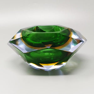 1960s Gorgeous Big Green Ashtray or Catch-All By Flavio Poli for Seguso Madinteriorart by Maden