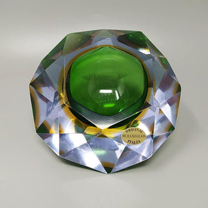 1960s Gorgeous Big Green Ashtray or Catch-All By Flavio Poli for Seguso Madinteriorart by Maden
