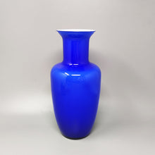 Load image into Gallery viewer, 1960s Gorgeous Blue Vase by Nason in Murano Glass. Made in Italy Madinteriorart by Maden
