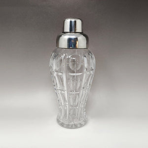 1960s Gorgeous Bohemian Cut Crystal Cocktail Shaker by Masini. Made in Italy Madinteriorart by Maden