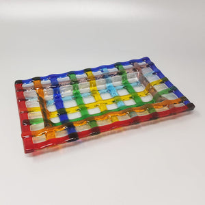 1960s Gorgeous Catchall or Tray By Dogi in Murano Glass. Made in Italy Madinteriorart by Maden