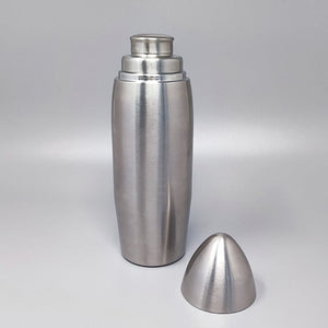 1960s Gorgeous Cocktail Shaker "Bullet" in Stainless Steel. Made in Italy Madinteriorart by Maden