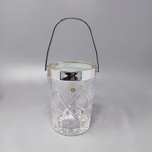 Load image into Gallery viewer, 1960s Gorgeous Cut Crystal Cocktail Shaker with Ice Bucket Made in Italy Madinteriorart by Maden
