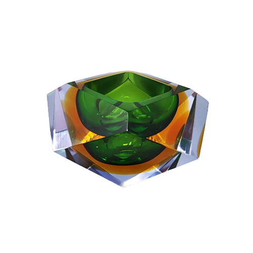 1960s Gorgeous Green Ashtray or Catch-All By Flavio Poli for Seguso Madinteriorart by Maden