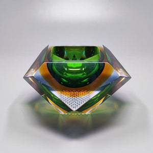 1960s Gorgeous Green Ashtray or Catch-All By Flavio Poli for Seguso Madinteriorart by Maden