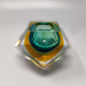 1960s Gorgeous Green Ashtray or Catchall by Flavio Poli for Seguso. Made in Italy Madinteriorart by Maden