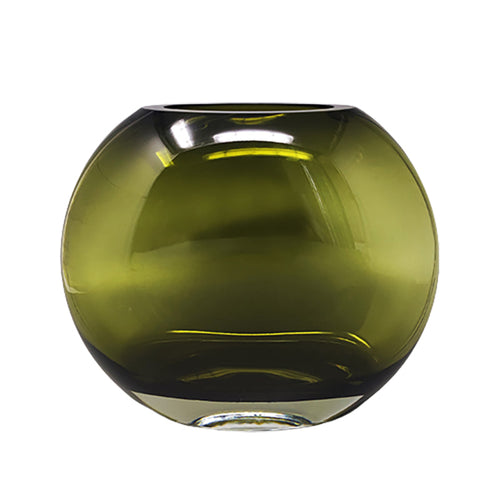 1960s Gorgeous Green Vase By Flavio Poli. Made in Italy Madinteriorart by Maden