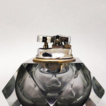 Load image into Gallery viewer, 1960s Gorgeous Grey Table Lighter in Murano Sommerso Glass By Flavio Poli for Seguso Madinteriorart by Maden
