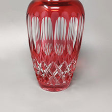 Load image into Gallery viewer, 1960s Gorgeous Red Bohemian Cut Crystal Glass Cocktail Shaker. Made in Italy Madinteriorart by Maden
