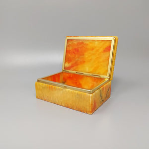 1960s Gorgeous Salmon Colored Alabaster Smoking Set by Romano Bianch Madinteriorart by Maden