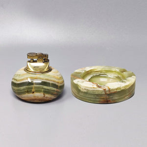 1960s Gorgeous Smoking Set in Onyx. Made in Italy Posacenere Madinteriorart by Maden