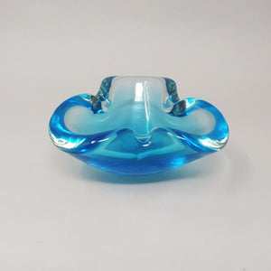 1960s Stunning Blue Bowl or Catchall By Flavio Poli for Seguso Madinteriorart by Maden