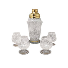 Load image into Gallery viewer, 1960s Stunning Cocktail Shaker Set with Four Glasses. Made in Italy Madinteriorart by Maden
