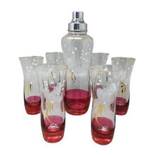 Load image into Gallery viewer, 1960s Stunning Cocktail Shaker Set with Six Glasses. Made in Italy Madinteriorart by Maden
