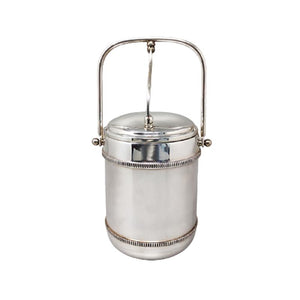 1960s Stunning ice bucket in stainless steel by Aldo Tura for Macabo. Made in Italy Madinteriorart by Maden