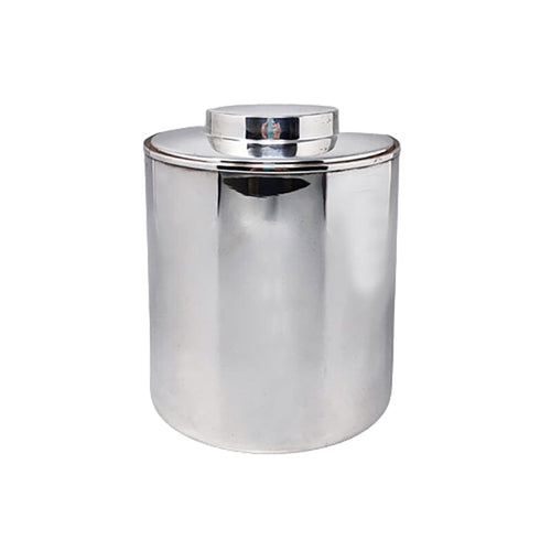 1960s Stunning ice bucket in stainless steel by Aldo Tura for Macabo Madinteriorart by Maden