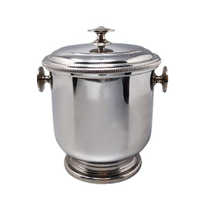 1960s Stunning ice bucket in stainless steel by Aldo Tura for Macabo Madinteriorart by Maden