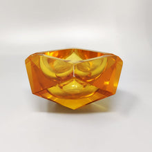 Load image into Gallery viewer, 1960s Stunning Ochre Ashtray or Catchall By Flavio Poli for Seguso. Made in Italy Attive Madinteriorart by Maden
