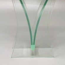 Load image into Gallery viewer, 1960s Vase in Acid Crystal, Aquamarine Color. Made in italy Madinteriorartshop by Maden
