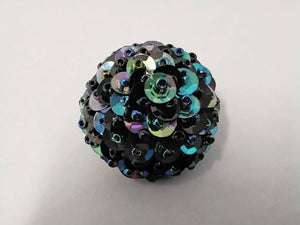 1960s Vintage Ball Earrings Clips Disco Earrings Madinteriorartshop by Maden