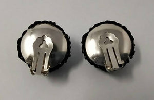 1960s Vintage Ball Earrings Clips Disco Earrings Madinteriorartshop by Maden