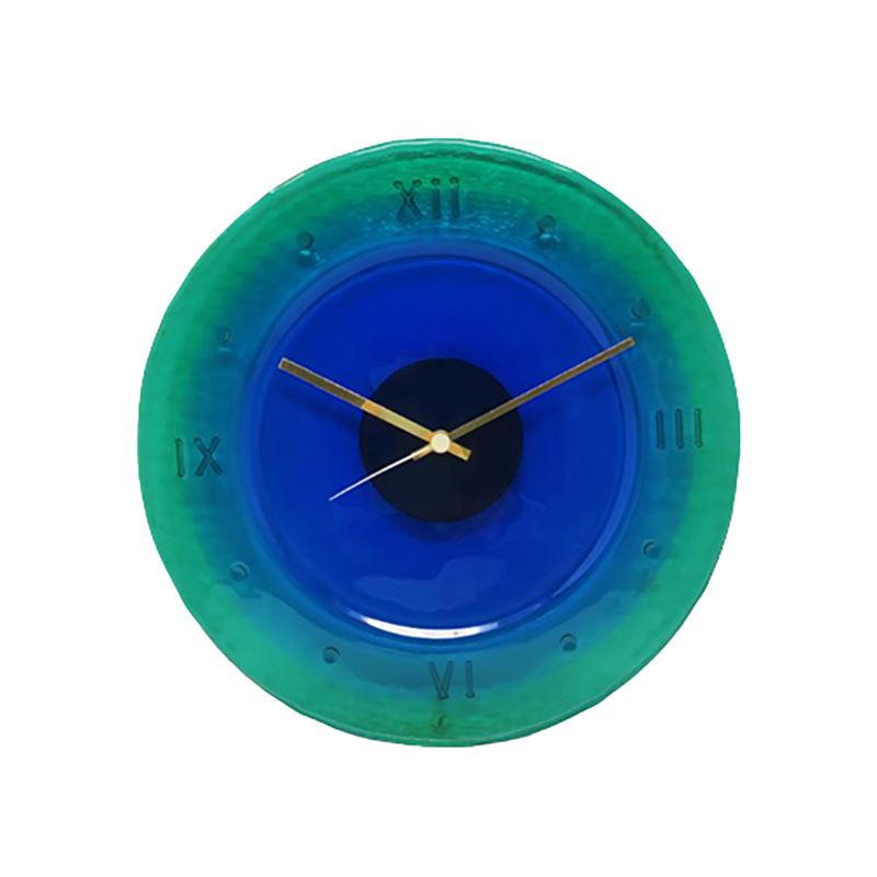 1960s Wall Clock in Murano Glass by 