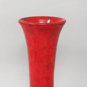 1970s Amazing Italian Space Age Red Vase Madinteriorart by Maden