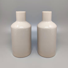 Load image into Gallery viewer, 1970s Amazing Pair of Vases in Ceramic by F.lli Brambilla in Beige Color. Made in Italy Madinteriorartshop by Maden
