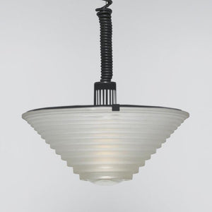1970s Artemide “Egina 38” Pendant Lamp by Angelo Mangiarotti. Made in Italy Madinteriorart by Maden