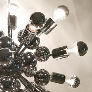 1970s Astonishing Chandelier Sputnik by Goffredo Reggiani in Chrome. Made in Italy Madinteriorart by Maden