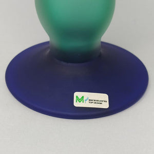 1970s Astonishing Green and Blue Bottle in Murano Glass By Michielotto Madinteriorart by Maden