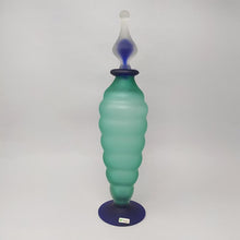 Load image into Gallery viewer, 1970s Astonishing Green and Blue Bottle in Murano Glass By Michielotto Madinteriorart by Maden
