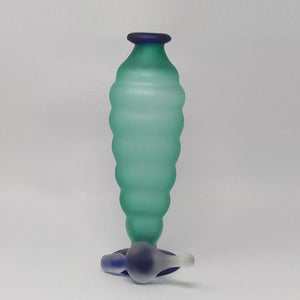 1970s Astonishing Green and Blue Bottle in Murano Glass By Michielotto Madinteriorart by Maden