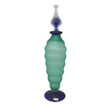 Load image into Gallery viewer, 1970s Astonishing Green and Blue Bottle in Murano Glass By Michielotto Madinteriorart by Maden
