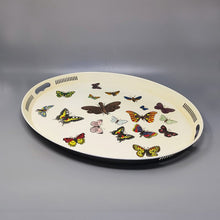 Load image into Gallery viewer, 1970s Astonishing Oval Metal Tray By Piero Fornasetti. Made in Italy Madinteriorart by Maden
