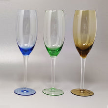 Load image into Gallery viewer, 1970s Astonishing Set of Six Murano Glasses by Nason. Made in Italy Madinteriorart by Maden
