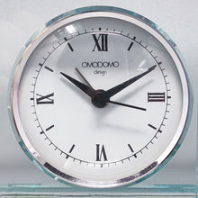 Load image into Gallery viewer, 1970s Astonishing Table Clock by Omodomo in Crystal. Made in Italy Madinteriorart by Maden
