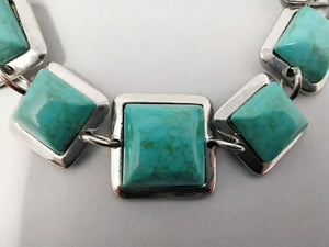 1970s Astonishing Turquoise Bracelet Madinteriorartshop by Maden