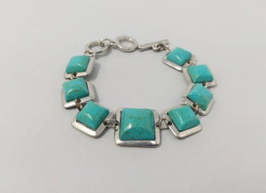 1970s Astonishing Turquoise Bracelet Madinteriorartshop by Maden