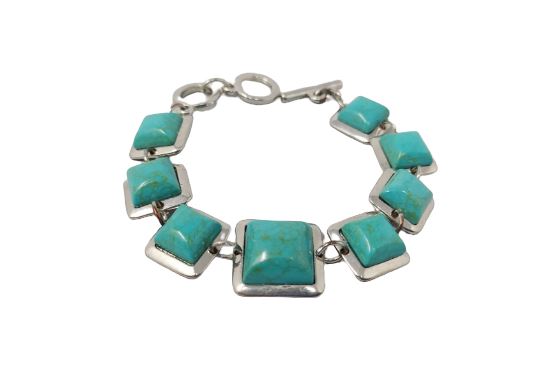 1970s Astonishing Turquoise Bracelet Madinteriorartshop by Maden