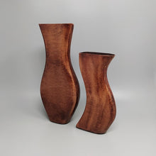 Load image into Gallery viewer, 1970s Gorgeous Brown Pair of Vases in Metal. Made in Italy Madinteriorart by Maden
