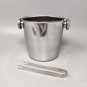 1970s Gorgeous Cocktail Shaker With Ice Bucket by Mepra. Made in Italy Madinteriorart by Maden