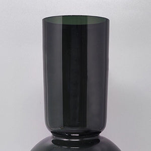 1970s Gorgeous Dark Green Vase by Ca dei Vetrai in Murano Glass. Made in Italy Madinteriorart by Maden