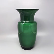 Load image into Gallery viewer, 1970s Gorgeous Green Pair of Vases in Murano Glass by Carlo Nason. Made in Italy Madinteriorart by Maden
