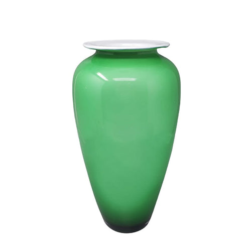 1970s Gorgeous Green Vase by Nason in Murano Glass. Made in Italy Madinteriorart by Maden