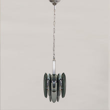 Load image into Gallery viewer, 1970s Gorgeous Grey Smoked Chandelier by Veca in Murano Glass. Made in Italy Madinteriorart by Maden
