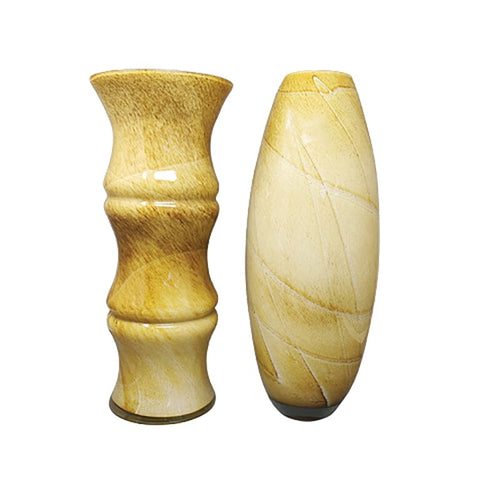1970s Gorgeous Pair of Vases in Murano Glass by Enrico Coveri. Made in Italy Madinteriorart by Maden