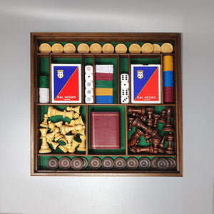 1970s Gorgeous Piero Fornasetti Board Game Set. Made in Italy Madinteriorart by Maden